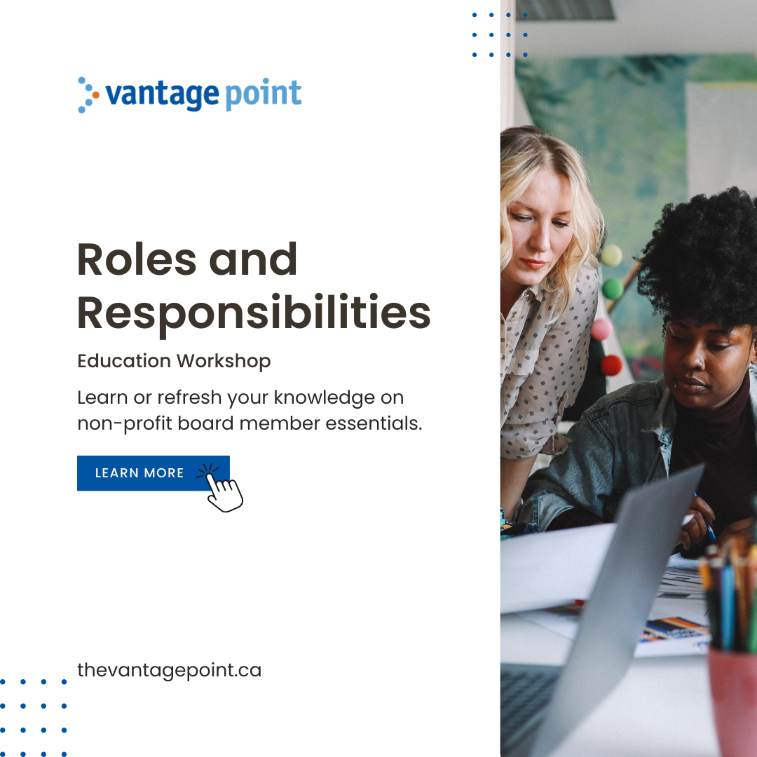Join Vantage Point's Roles and Responsibilities workshop